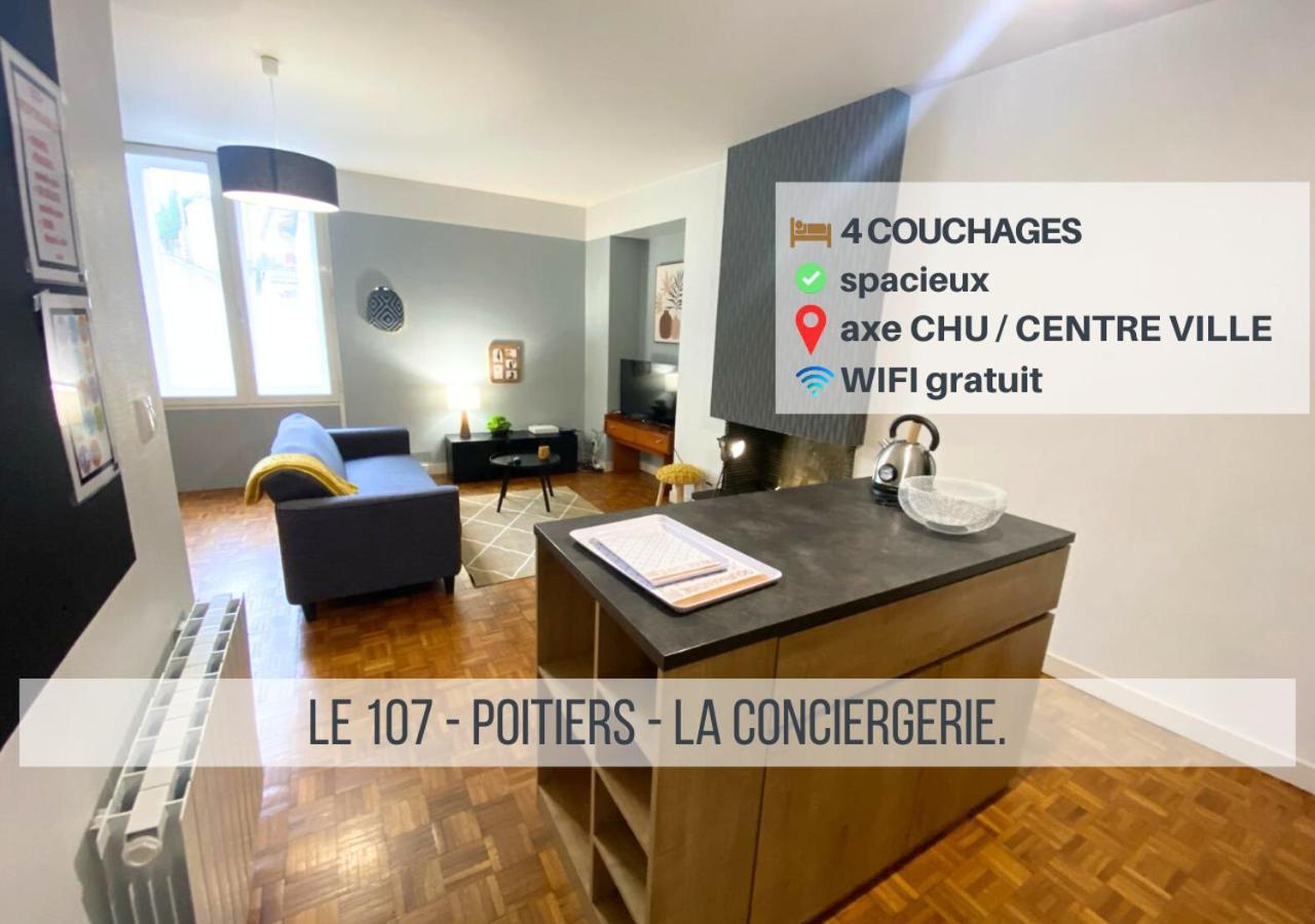 Le 107 - Poitiers - Chu - La Conciergerie. Appartement Buitenkant foto